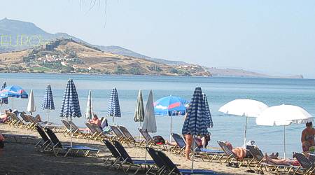 Petra Beach, one of the best beaches on the island